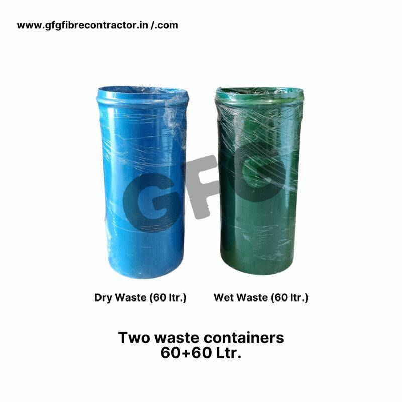 Gfg-duo dustbin 120l – durable frp recycling and garbage bin for home and offices - image 4