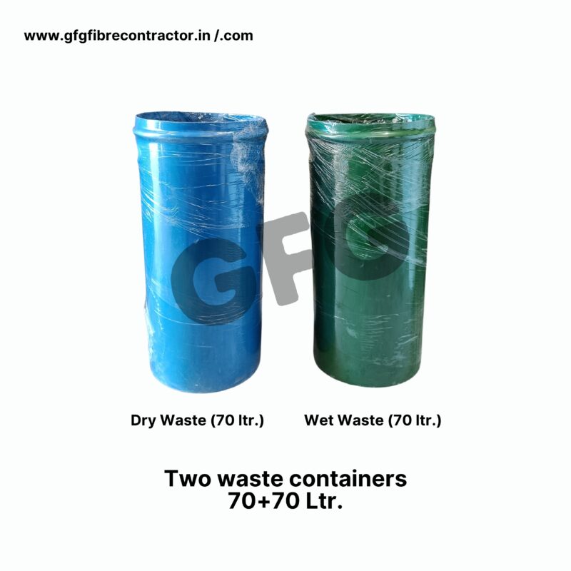 Gfg 2-in-1 duo dustbin 140l | with swing lid - image 4