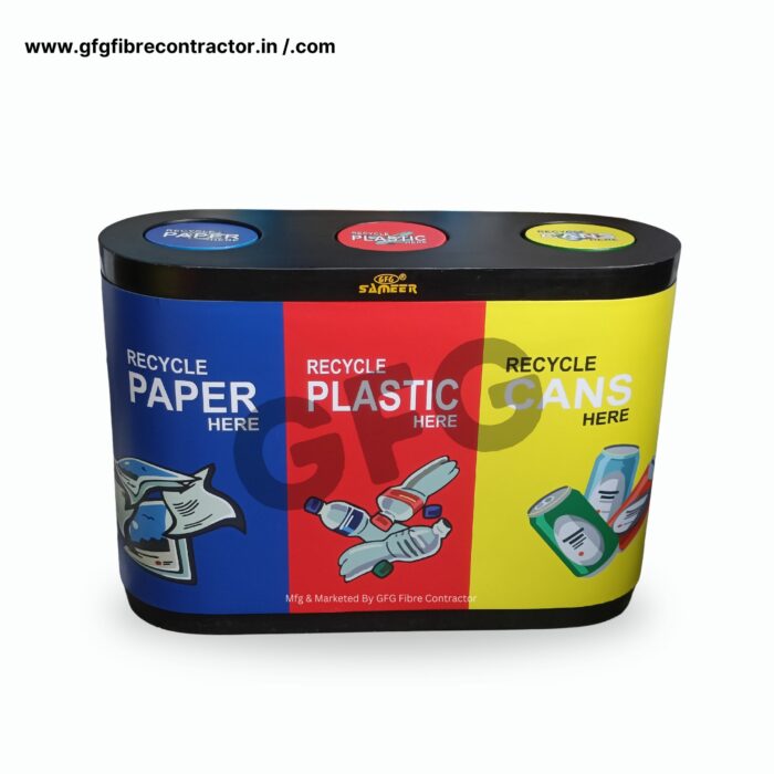 Gfg color coded recycle bin trash bin dustbin