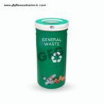 GFG general waste dustbin with swing lid for indoor outdoor