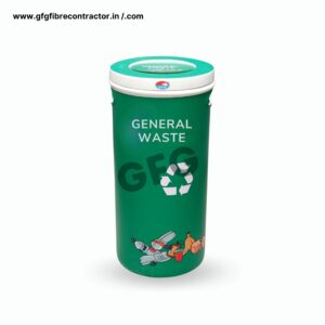 GFG general waste dustbin with swing lid for indoor outdoor