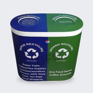 GFG Dry waste and wet waste dual compartment dustbin