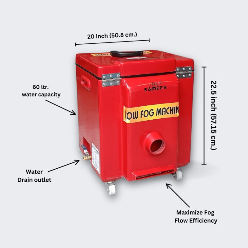 Gfg low-lying fog machine | dry ice based | 4000 watt - image 2