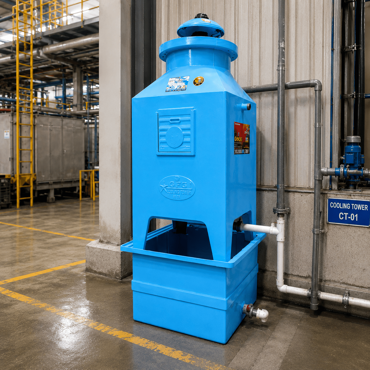 Industrial cooling tower